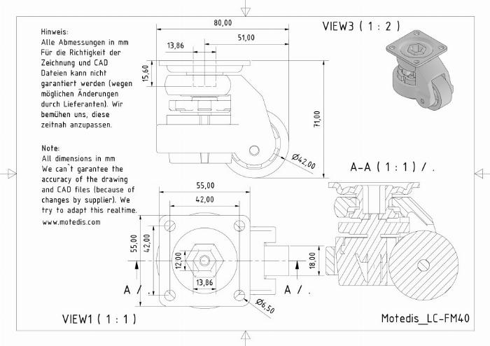 Heberolle mit Platte FM 40