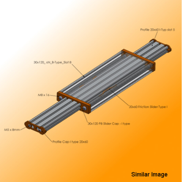 Kleinteile Kit für Superlight Slider 20x60 I-Typ