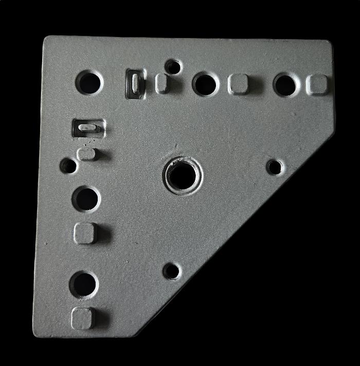 Fußplatte Aluminium Nut 8 für Heberollen 60