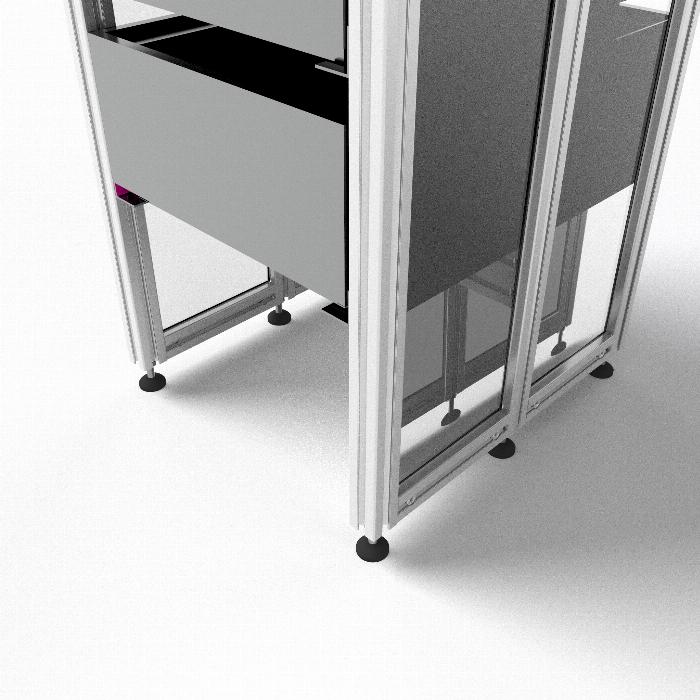 Configurable shelf system for your requirements. The boxes shown on the images are just for illustration, the kits don’t include them. 