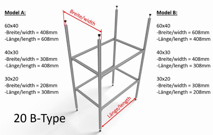 Rear garage configurator with additional modules
