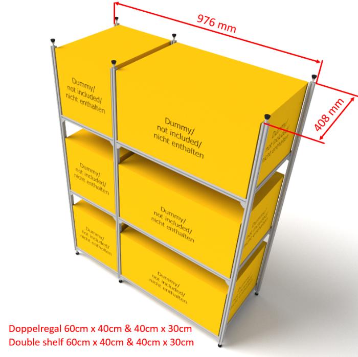 Double rear shelves for garage or any other use