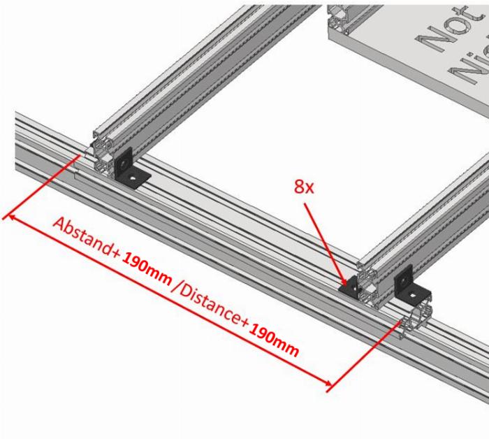 With our face milling device you can define the length of the profiles