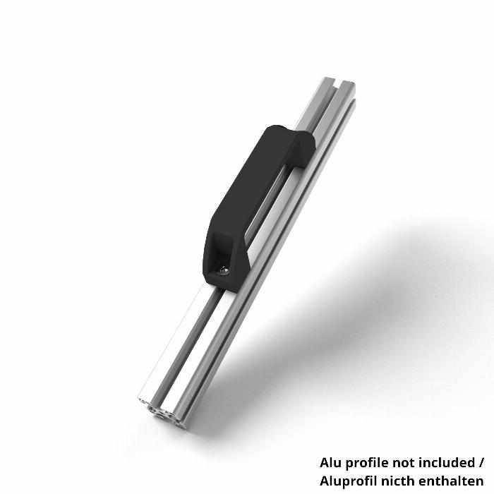 Sie können Griffe in Standardgröße für Aluminiumprofile mit oder ohne das erforderliche Zubehör kaufen, um sie an Ihrem Projekt zu befestigen.